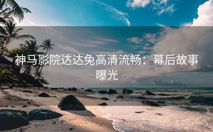神马影院达达兔高清流畅：幕后故事曝光